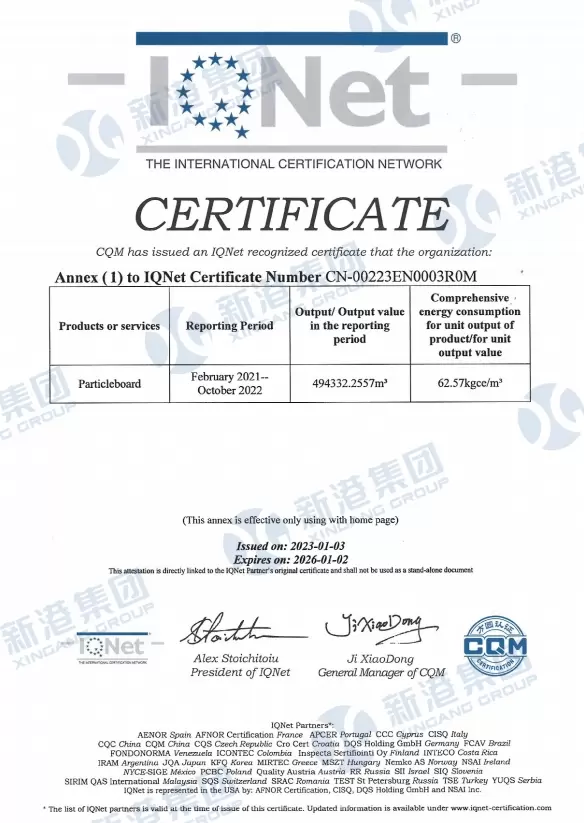 Certificaat-Spaanplaat